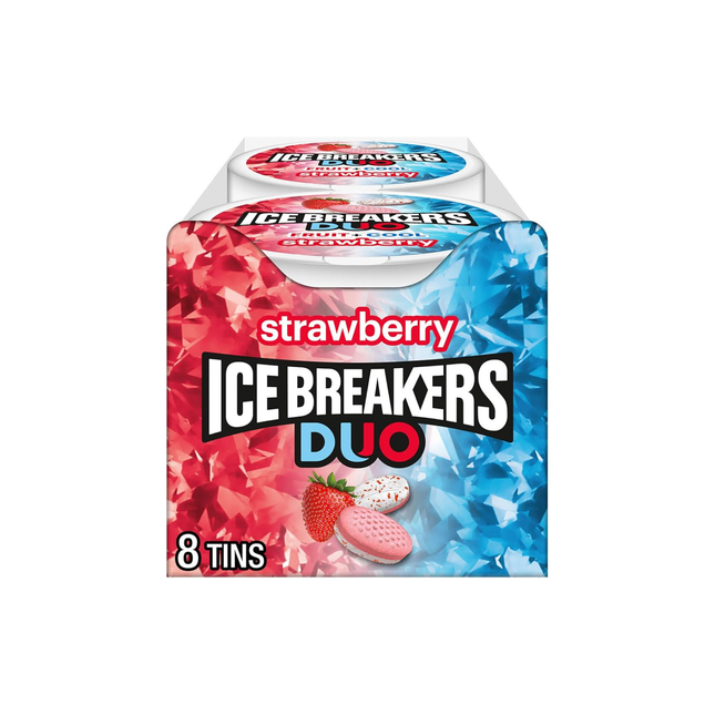 Ice Breakers Sugar-Free Mints & Sours – 24 Pack Case (8ct per Pack)