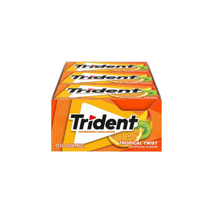 Trident Sugar-Free Gum Bulk Case – Multi-Flavour Selection
